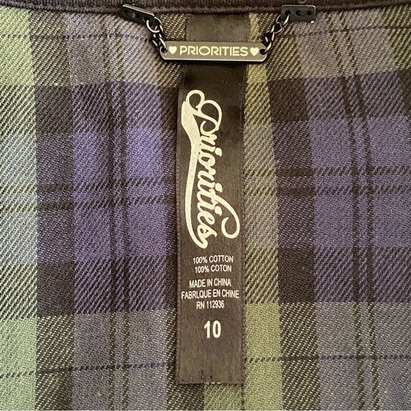 Priorities Women's Black Military Band Jacket Blazer Gold Buttons Stretch Sz 10 - Picture 5 of 7